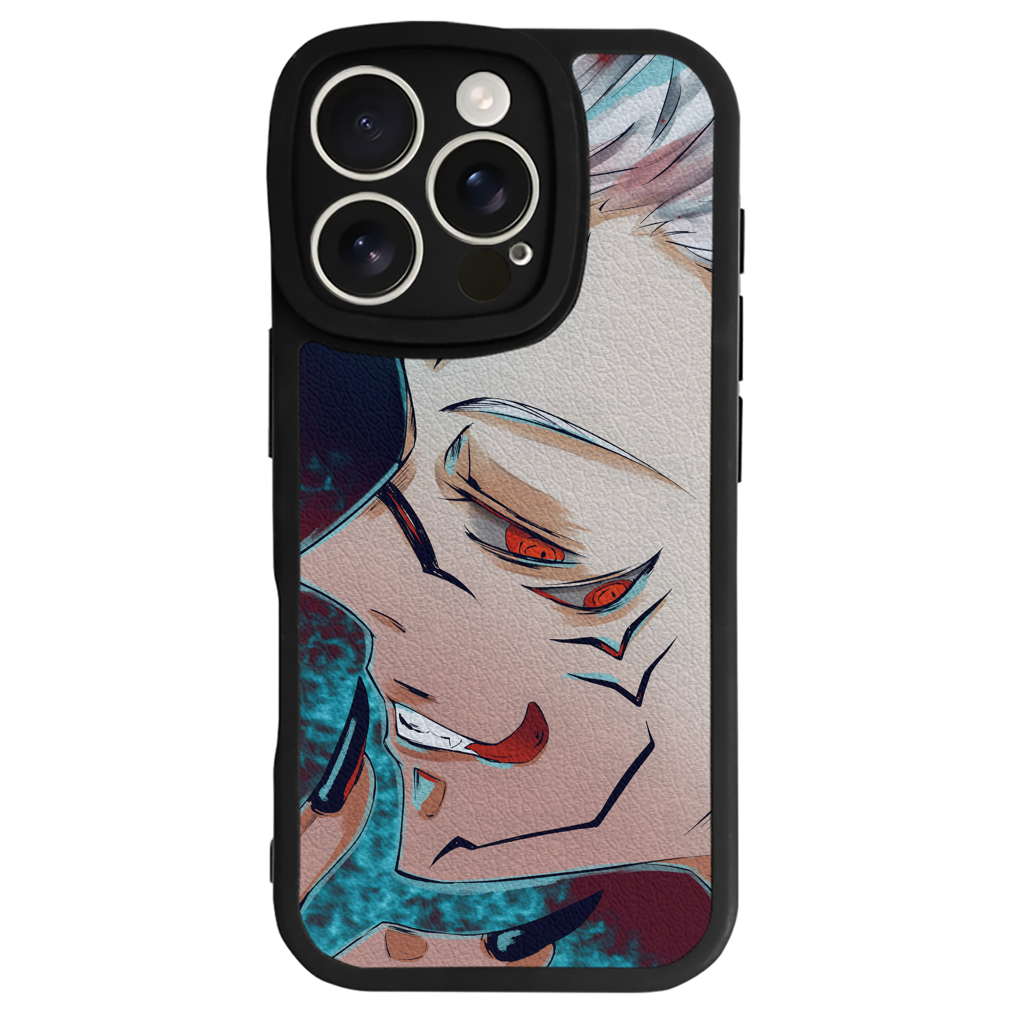 （画像用） 呪術廻戦 Jujutsu Kaisen 【iPhone 16シリーズ対応】シリコンスマホケース（レザー調） 材質：シリコン